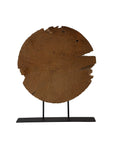 Teak Sculpture Set Set of 2 - Dark Brown