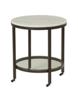Whitman - Round End Table - White