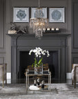 Valka - 6 Light Crystal Chandelier - Light Brown