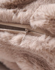 Ruched Rabbit - Euro Pillow With Down Insert - Blush