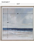 Distant Land - Framed Print - Blue
