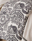 Augusta Toile - King Duvet Cover - White / Black