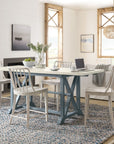 Serenity - Piers Friendship Table With 2-12" Leaves - White