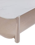 Horizons - Cocktail Table - White Oak / White Marble
