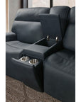 MS - Riverton Power Gliding Console Loveseat With Power Headrest And Lumbar