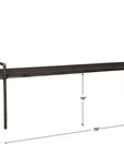 Chandos - Wooden Bench - Dark Gray