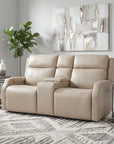 MS - Nelson Zero Gravity Power Console Loveseat With Power Headrests And Lumbar