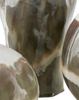 Earthflow - Glazed Outdoor Vases (Set of 3) - Brown / Green / White