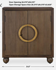 Mayenne - 2 Door Wood Cabinet - Oak