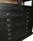 Balmoral - Single Display Cabinet - Black