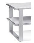 Hessle - Rectangle End Table - Silver