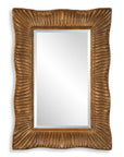 Emerson - Scalloped Antique Gold Mirror