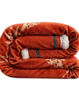 Campfire - Marfa Campfire Sherpa Throw Sunset Rider, 6 Per Carton - Red