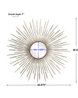 Golden - Rays Starburst Mirror - Gold
