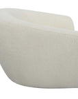 Capra - Art Deco White Swivel Chair