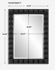 Studded - Mirror - Black