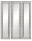 Beaded - Floor Mirror - Silver