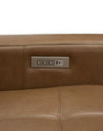Cara - Loveseat With Power Recline, Power Headrest And Power Lumbar - Light Brown