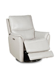Salem - Swivel Recliner With Power Recline, Power Headrest, Power Lumbar, Layflat, 3" Footrest Extension