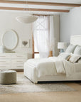 Serenity - Amelia Oval Mirror - White