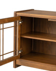 Lincoln - Large Entertainment Base - Warm Walnut