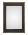 Staveley - Rustic Mirror - Black