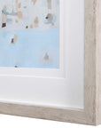 Sea Glass Sandbar - Framed Prints (Set of 2) - Light Blue