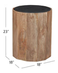 Adrienne - End Table - Light Brown