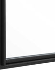 Rousseau - Iron Window Mirror - Black