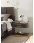 Curata - 1-Drawer Nightstand - Dark Brown