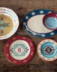 Spirit Valley - Melamine Dinnerware Set Set of 14 , 2 Per Carton - Multi Color
