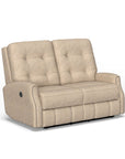 Devon - Reclining Loveseat, Nailhead Trim
