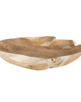 Organic Embrace - Outdoor Teak Bowl - Brown