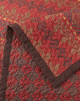 Rushmore - Full/Queen Reversible Quilt Set Set of 3 - Red / Brown