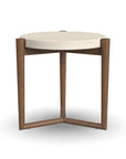 Verona - Accent Table - Beige / Dark Brown