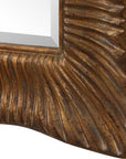 Emerson - Scalloped Antique Gold Mirror