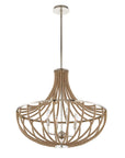 Lovelock - 4 Light Rope Empire Chandelier - Light Brown