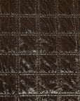 Stella - King Faux Silk Velvet Double Box Stitch Quilt Set (Set of 3) - Green Ochre