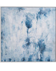 Lake Time Framed Canvas - Blue