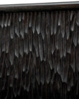 Stevenson - Chiseled 4 Door Cabinet - Black / Brown / Woodtone
