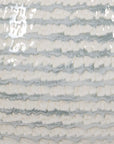 Clary - Horizontally Striped Table Lamp - Gray / White