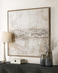 Desert Oasis - Abstract Canvas Art - Gray