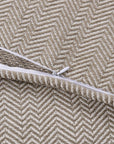 Chenille Herringbone - Queen Duvet Cover Set Set of 3 - Sand