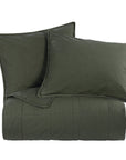 Cotton Canvas - Full/Queen Stonewashed Coverlet Set (Set of 3) - Duffle Bag