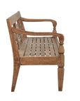 Antique - Plantation Grown Teak Bench - Dark Brown