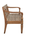 Antique - Plantation Grown Teak Bench - Dark Brown