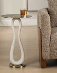 Sonia - Modern Accent Table - Brass