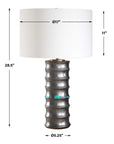 Corvair - Scalloped Table Lamp - Bronze