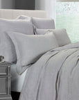 Matelasse - King Duvet Cover Set (Set of 3) - Gray