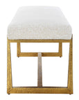 Midas - Bench - Antique Gold & White